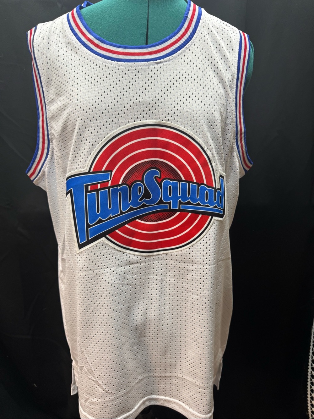 Tune Squad Basketball BUGS Jersey - White with Red & Blue Logo